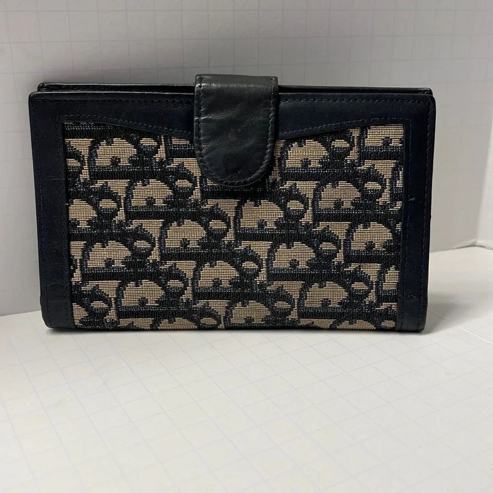Christian Dior Vintage Oblique Trotter Wallet